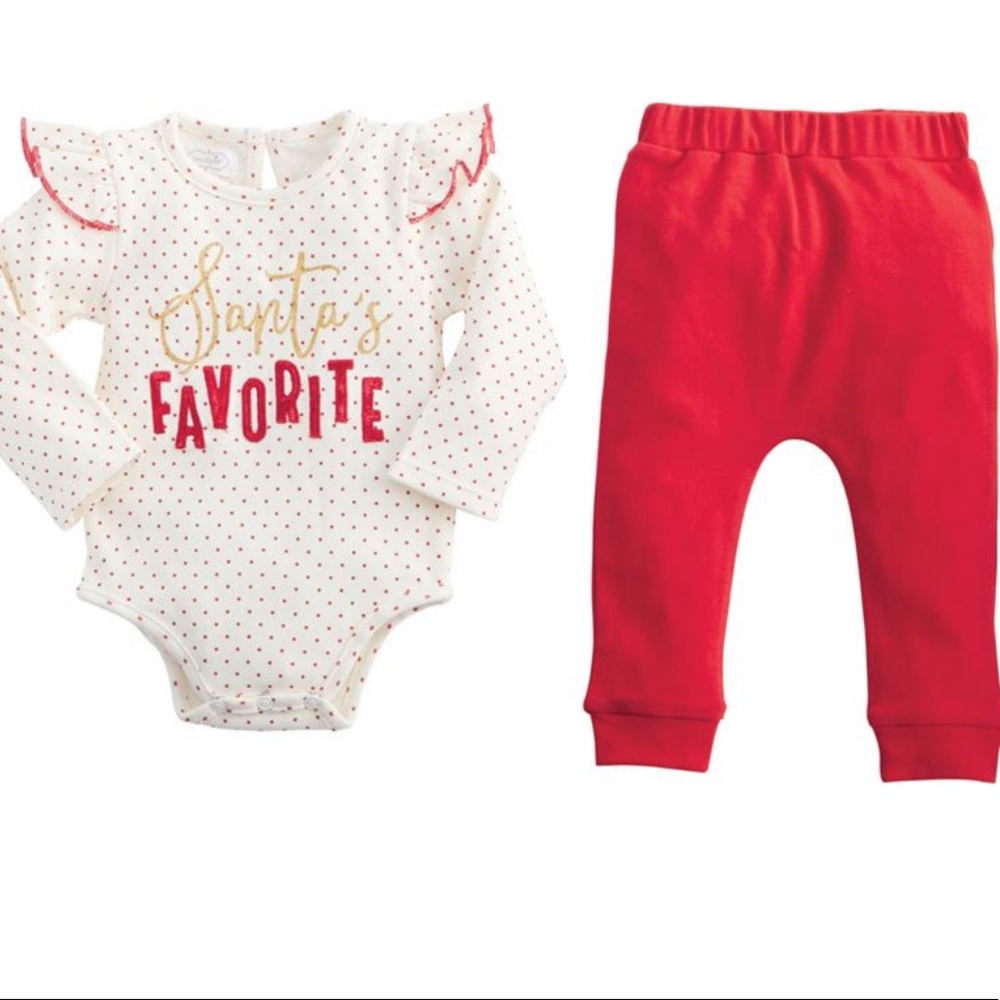 Mud Pie Santa’s Favorite 1st Christmas outfit